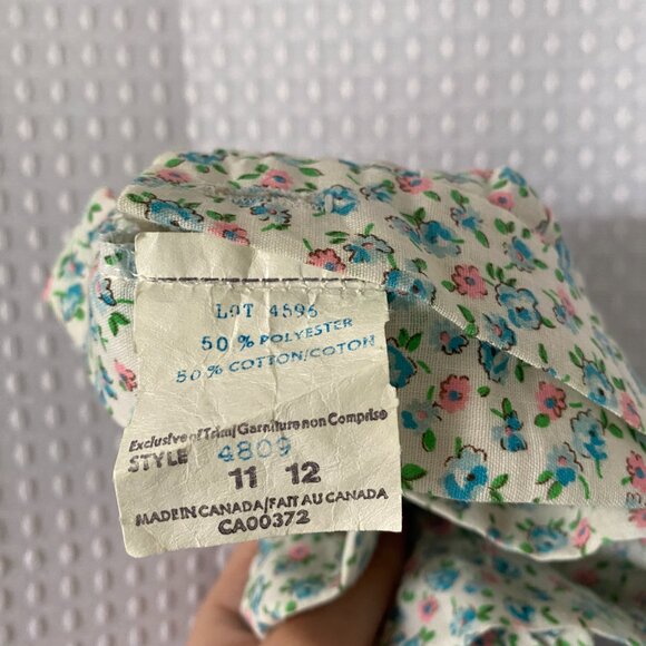 Vintage Pleated Midi Skirt Ditsy Florals - Picture 4 of 4